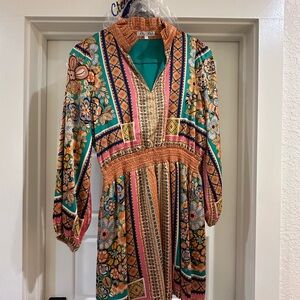 Joy Joy Multicolor Floral Mini Dress